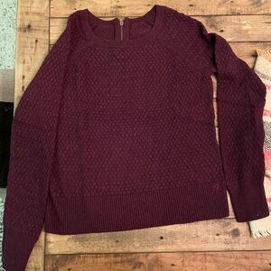 Maroon Wool/cotton Sweater